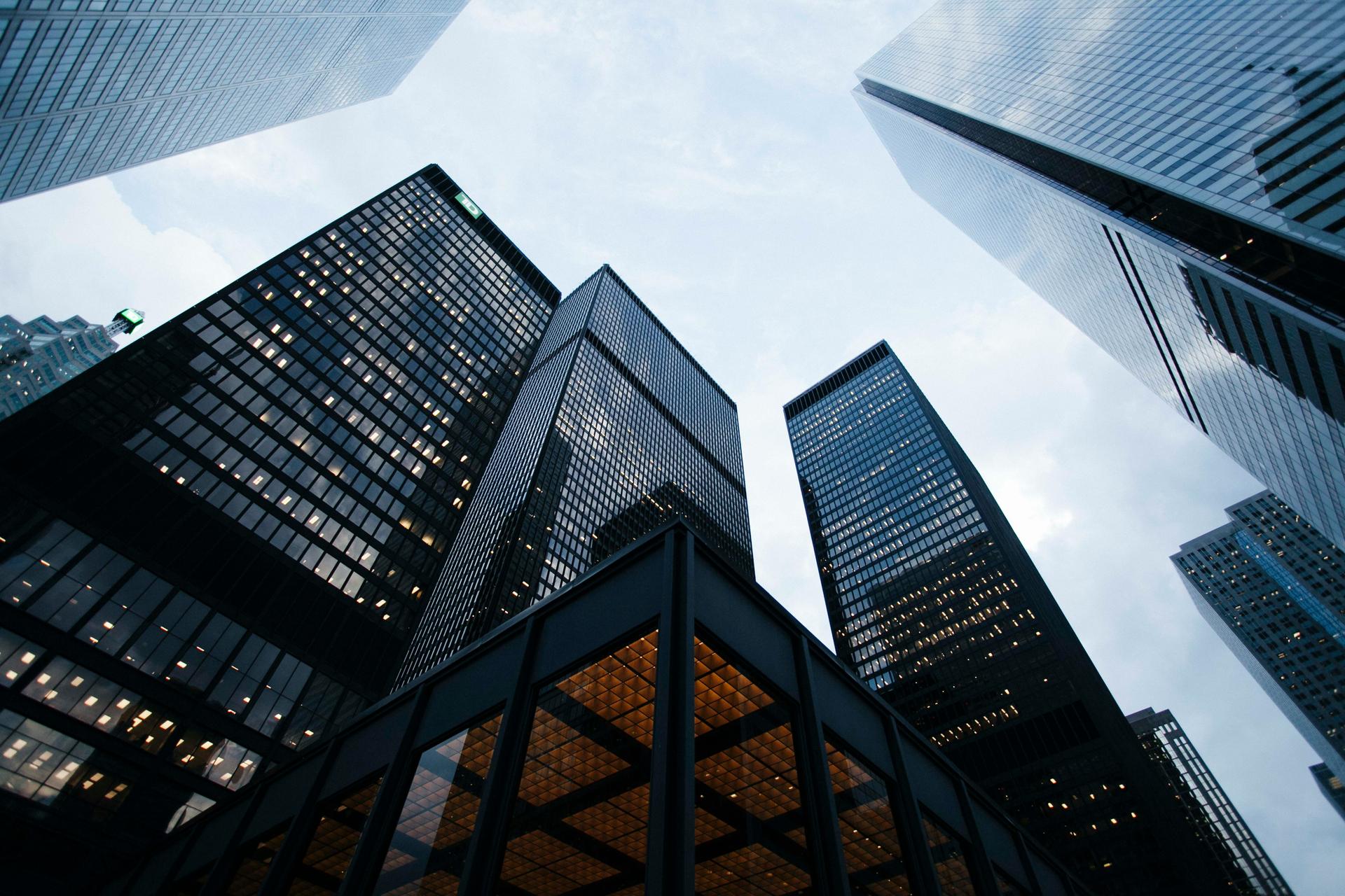 Modern buildings
